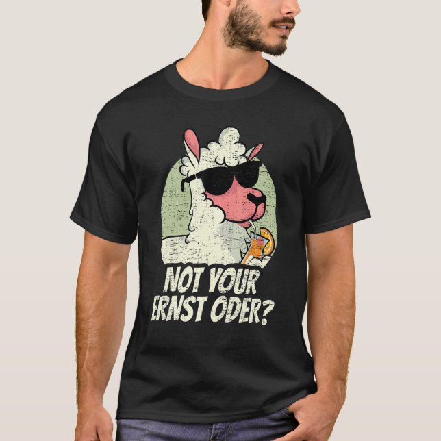 Camiseta Alemanha Deutsch DT Alemão Não Seu Ernst Oder Llam (Frente)