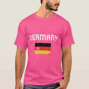 Camiseta Alemanha Flag Heart Alemanha Orud Roots Alemão