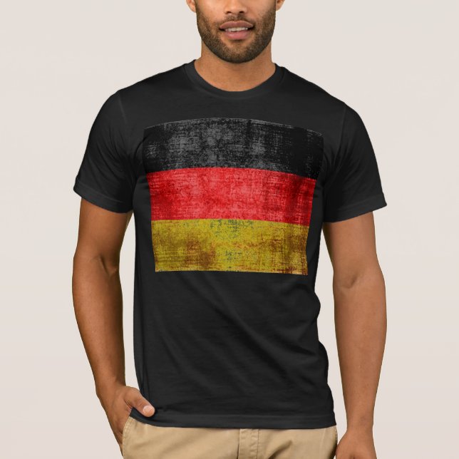 Camiseta Alemanha Flag Vintage (Frente)