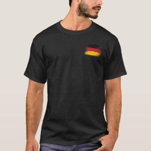Camiseta Alemanha Karte Alemanha Flag Deutsch DT Alemão V