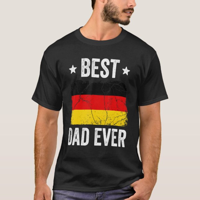 Camiseta Alemanha Para Homens - Melhor Pai Alemão (Frente)