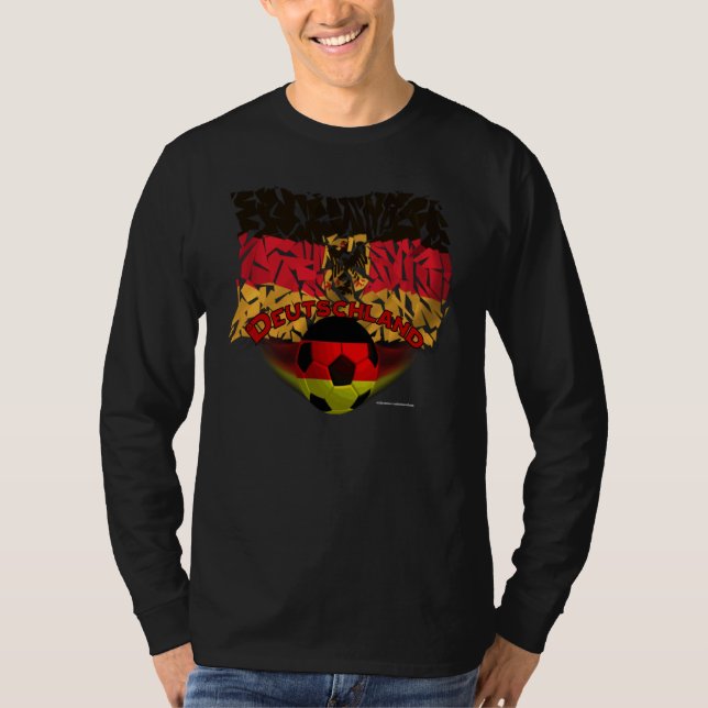 Camiseta Alemanha quebra a Capa longa Nano dos homens do (Frente)