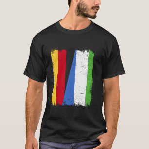 Camiseta Alemanha Serra Leoa Meia Bandeira Alemã Serra Leoa