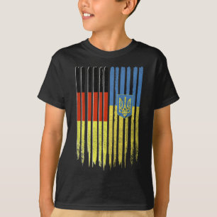 Camiseta Alemanha Ucrânia Bandeira Alemã Ucraniana Tridente