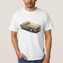 Alemão clássico Dourado Ghia no t-shirt branco