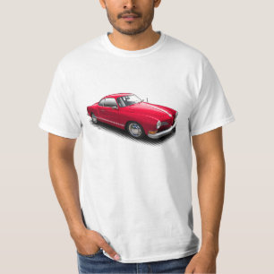 Camiseta Alemão clássico vermelho Ghia no t-shirt branco