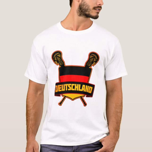 Camiseta Alemão Deutsch Lacrosse (Frente)