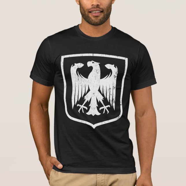 Camiseta Alemão Eagle - brasão da alemanha (Frente)