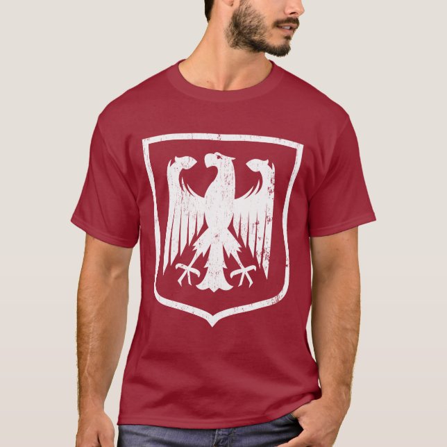 Camiseta Alemão Eagle - brasão da alemanha (Frente)