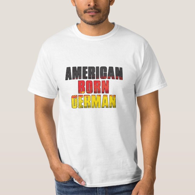Camiseta Alemão Nascer Americano (Frente)