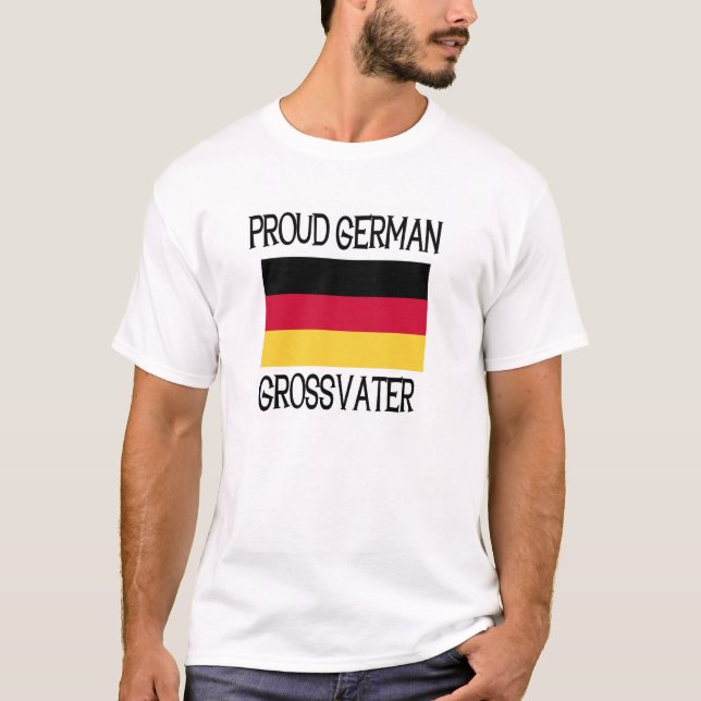 Camiseta Alemão orgulhoso Grossvater (Frente)