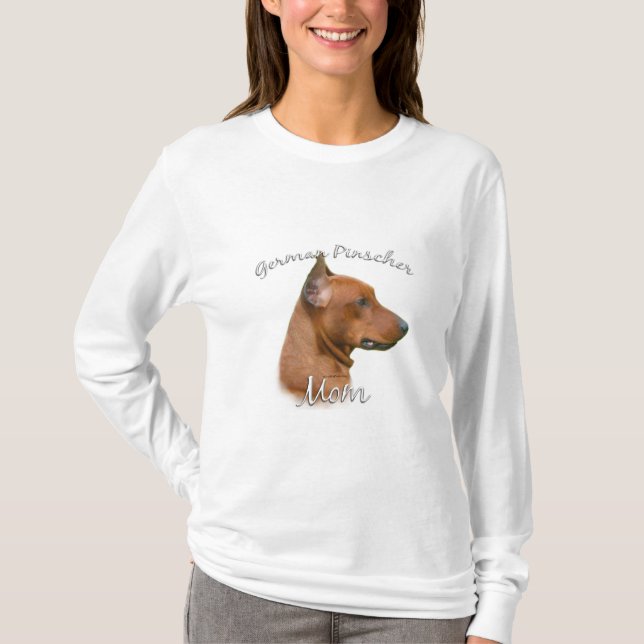 Camiseta Alemão Pinscher Mãe 2 (Frente)