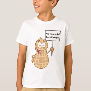 Camiseta Alergia 2 do amendoim (customizável)