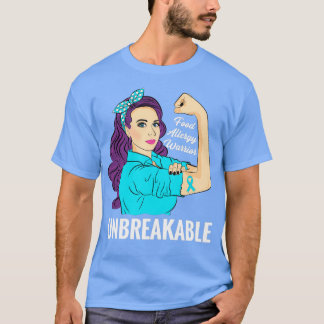 Camiseta Alergia à comida Sensibilização Guerreiro Alérgico