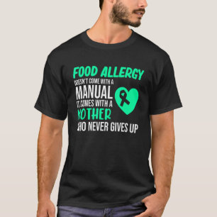 Camiseta Alergia à comida vem com conscientização da mãe mê