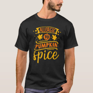 Camiseta Alergia À Especiaria De Abóbora