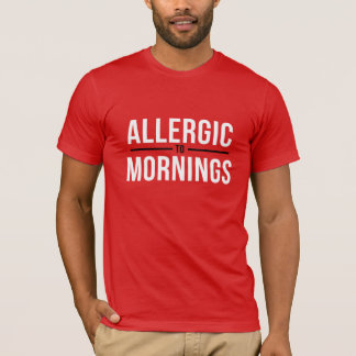 Camiseta Alergia a Manhãs White