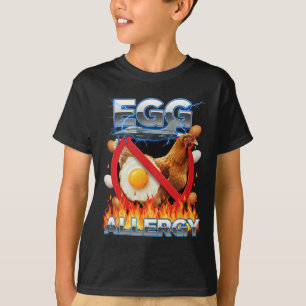 Camiseta Alergia a Ovo Livre de Ovo Frango Divertido Alergi