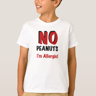 Camiseta Alergia ao amendoim