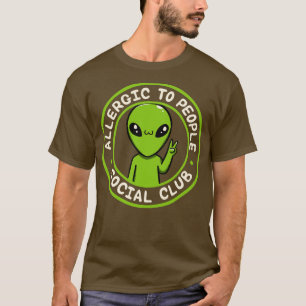 Camiseta Alergia ao Clube Social do Pessoas Engraçado por T