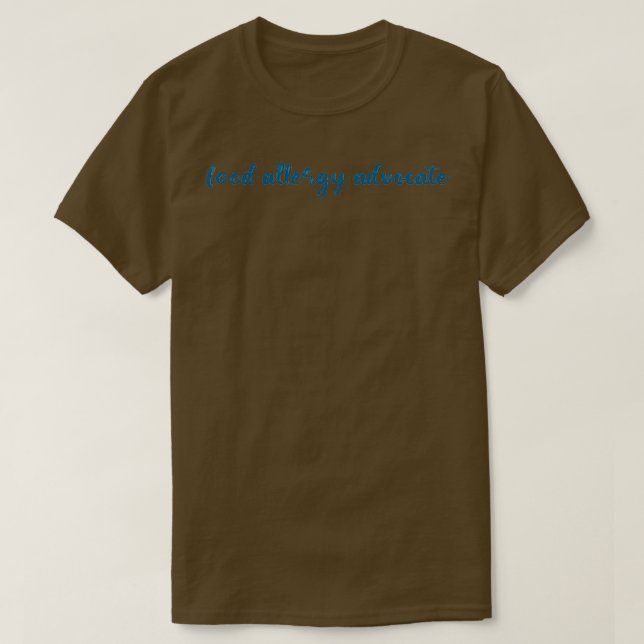 Camiseta Alergia comida Advocate Alergia Comida (2) (Frente do Design)