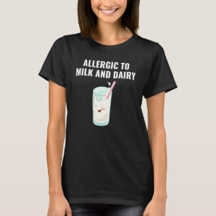 Camiseta Alergia comida Sensibilização Leite Leite Reação A