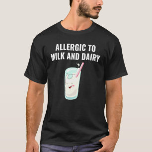 Camiseta Alergia comida Sensibilização Leite Leite Reação A