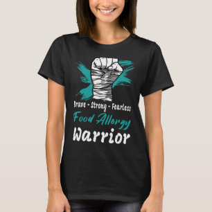 Camiseta Alergias à comida Sensibilização Guerreira Suporte
