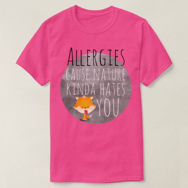 Camiseta alergias Agat (Frente do Design)