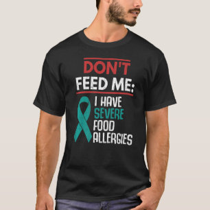 Camiseta Alergias Comidas Graves Comidas Alergia Sensibiliz
