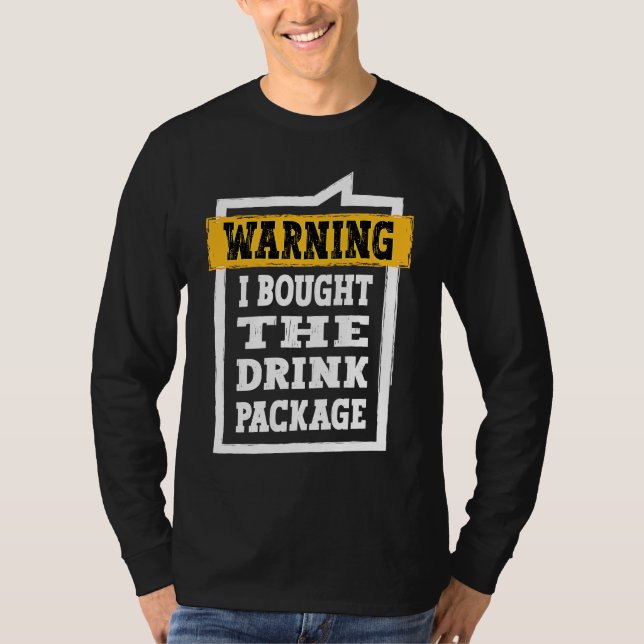 Camiseta Alerta De Bebendo De Cruzeiro Eu Comprei O Pac De  (Frente)