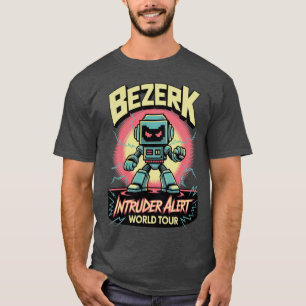 Camiseta Alerta de Intruso Bezerk Tour Mundial Retro Arcade