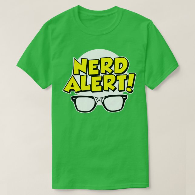 Camiseta Alerta de nerd (Frente do Design)