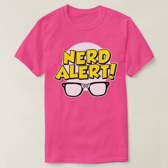 Camiseta Alerta de nerd (Frente do Design)