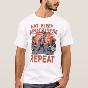 Camiseta Alerta de Surto Zombie - Design de Horror do Hallo