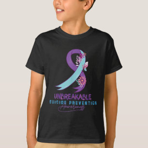 Camiseta Alertas para a Prevenção de Suicídio Depressão Ini