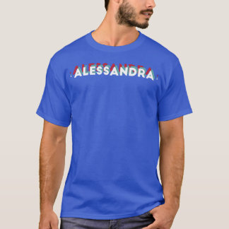 Camiseta Alessandra Nome Nome Divertido Alessandra tema dos
