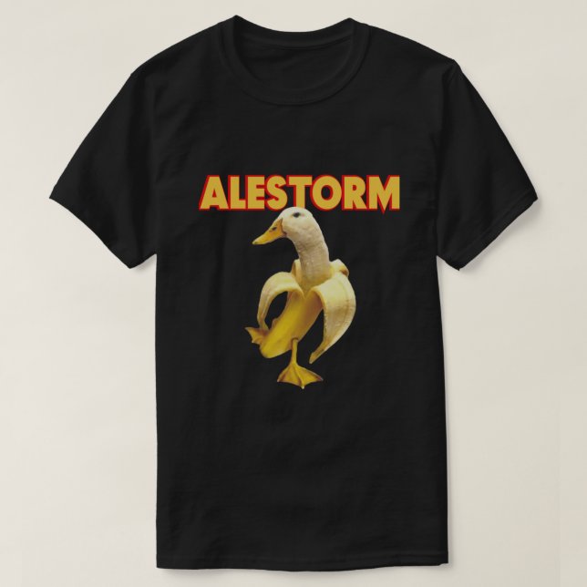 Camiseta Alestorm Funny Banana Duck (Frente do Design)