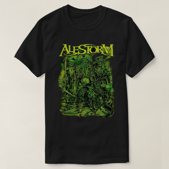 Camiseta Alestorm Novo logotipo Alestorm (Frente do Design)