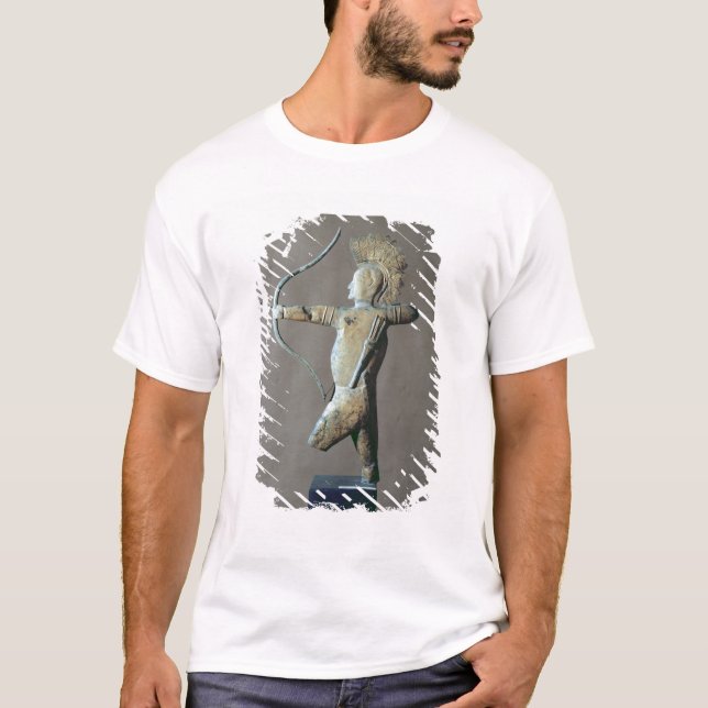 Camiseta Aleta de tempo sob a forma de um indiano americano (Frente)