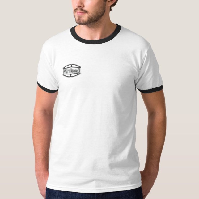 Camiseta Aletas do Pinball - bolso (Frente)