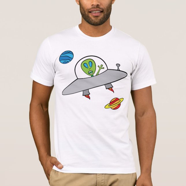 Camiseta Alex a alienígena - o t-shirt dos homens (Frente)