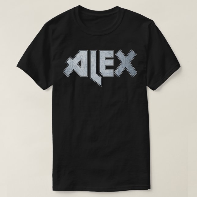 Camiseta Alex de metal pesado (Frente do Design)