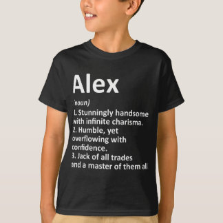 Camiseta ALEX Definição Nome Personalizado Funny Birthday G