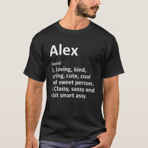 Camiseta ALEX Definição Nome Personalizado Funny Birthday G