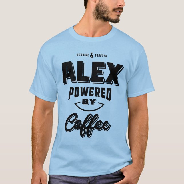 Camiseta Alex Personalizado Nome Aniversário Presente (Frente)