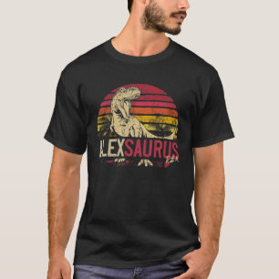Camiseta Alex Saurus Funny Personalizado Dinossauro T Rex N