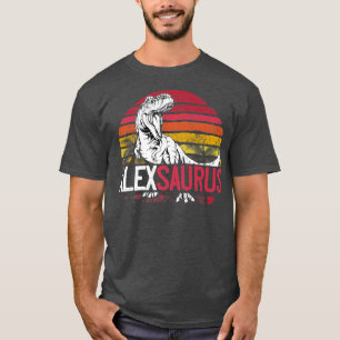Camiseta Alex Saurus Personalizado Dinossauro T Rex Nome Ch