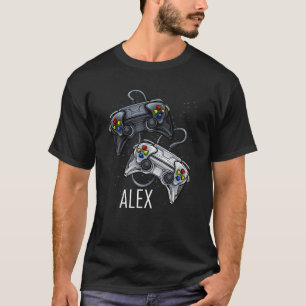 Camiseta Alex Video Game Controller Online Gaming Pla