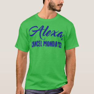 Camiseta Alexa Cancela segundas-feiras Ossos preguiçosos